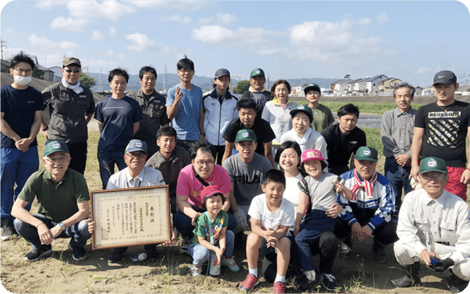 男里川の清掃